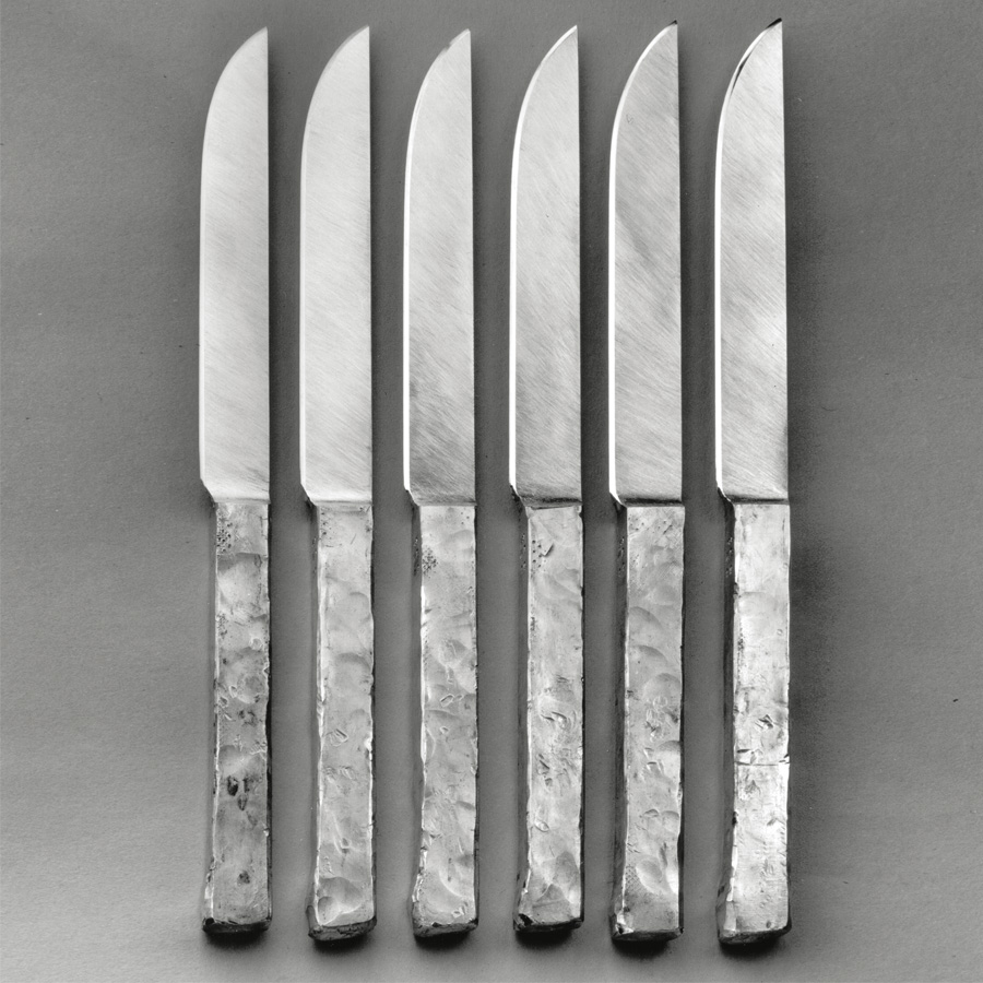6  knifes  1989  silver 925  230  mm